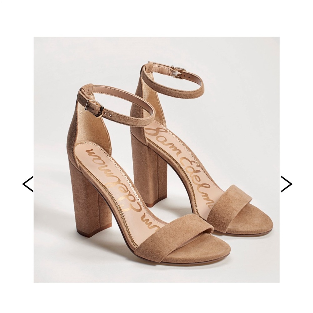 Sam Edelman Yaro Block Heel Sandal - Oatmeal Suede